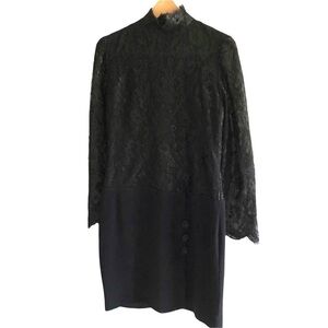 Vintage Bob Mackie lace embellished mini dress